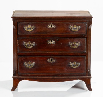 George III Miniature Mahogany Chest of Drawers