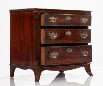 George III Miniature Mahogany Chest of Drawers