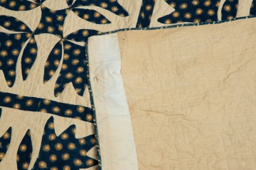 Blue and White Applique Quilt