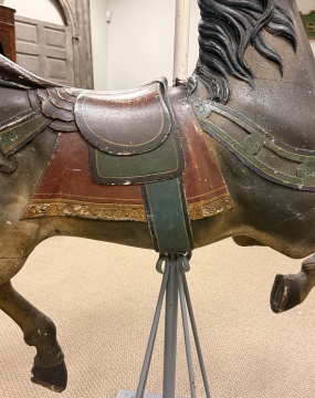 Dentzel Carved and Painted Carousel Jumper Horse