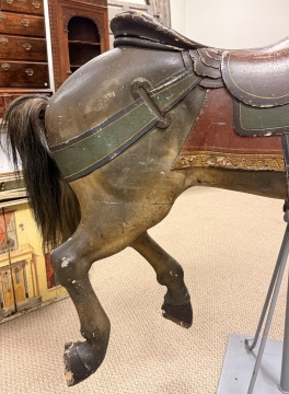 Dentzel Carved and Painted Carousel Jumper Horse