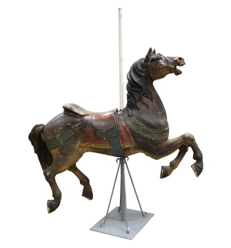 Dentzel Carved and Painted Carousel Jumper Horse