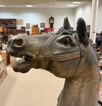 Dentzel Carved and Painted Carousel Jumper Horse