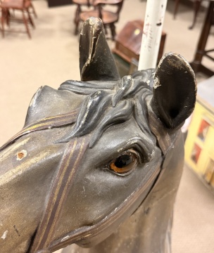 Dentzel Carved and Painted Carousel Jumper Horse