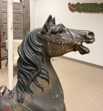 Dentzel Carved and Painted Carousel Jumper Horse