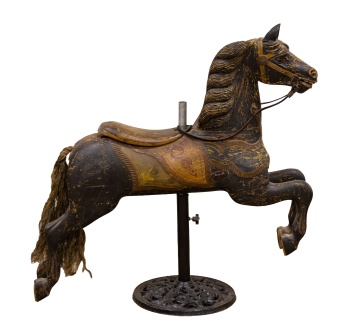 Charles W.F. Dare Carved and Painted Carousel Jumper