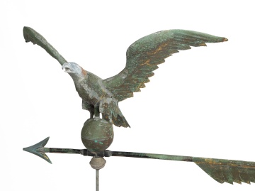 Copper and Zinc Eagle Weathervane