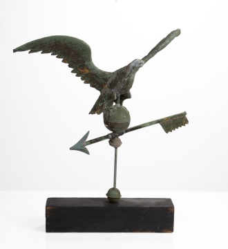 Copper and Zinc Eagle Weathervane