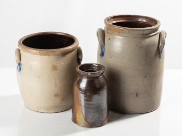 Three Pieces of Yates County Stoneware: Penn Yan and Dundee