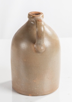 Cortland, New York, Two-Gallon Stoneware Jug with Cobalt Flower