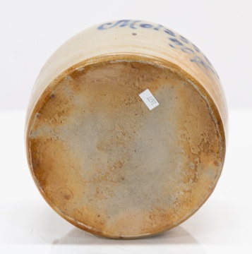 Stoneware Advertising Molasses Jug, 'Yerxa's P.R. Molasses'