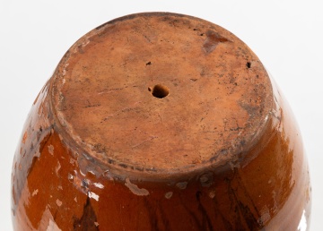 Manganese-Decorated Redware Jar, Attributed to Nathaniel Rochester, West Bloomfield, New York