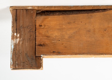 American Carved and Painted Architectural Fireplace Mantel with Owls