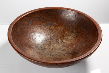 Monumental Turned Ash Burl Bowl