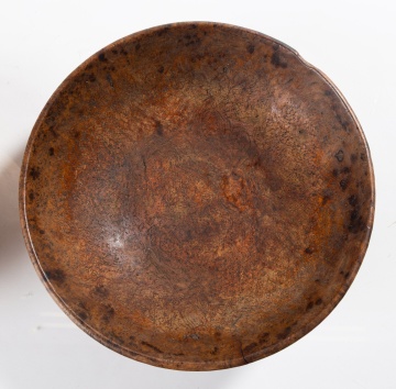Two Early American Turned Burl Bowls