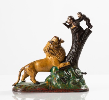 Kyser & Rex 'Lion and Two Monkeys' Mechanical Bank