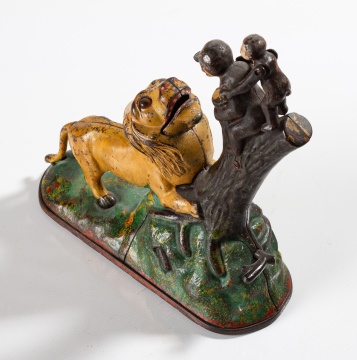 Kyser & Rex 'Lion and Two Monkeys' Mechanical Bank