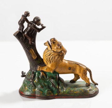 Kyser & Rex 'Lion and Two Monkeys' Mechanical Bank