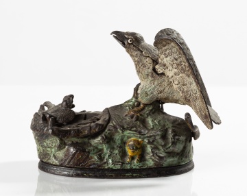 J. & E. Stevens 'Eagle and Eaglets' Mechanical Bank