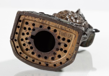 J. & E. Stevens 'Owl Turns Head' Mechanical Bank