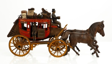 Jim Means Wells Fargo Overland Stagecoach Model