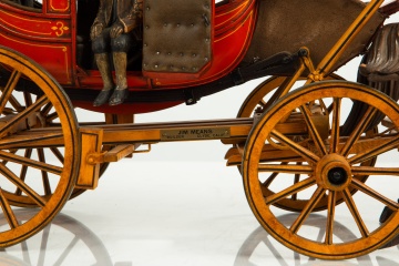 Jim Means Wells Fargo Overland Stagecoach Model