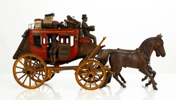 Jim Means Wells Fargo Overland Stagecoach Model