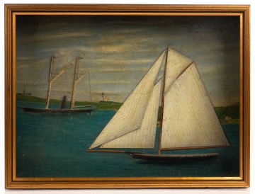 Sailor-Made Shadow Box Diorama of a Yacht