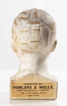 Fowler & Wells Phrenology Bust