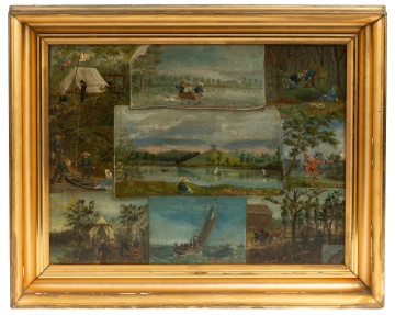 William (Bill) Buey (American, 19th/20th Century) Souvenir of a Camping and Fishing Trip