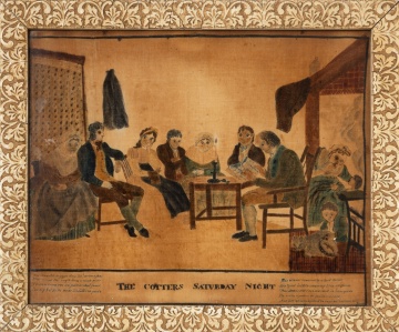 Attributed to Eunice Griswold Holcombe Pinney (1770-1849) "The Cotter's Saturday Night"