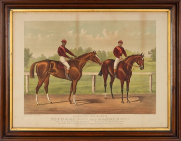 Currier & Ives, Mr. August Belmont's Potomac and Masher, 1892