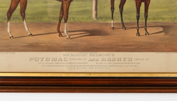 Currier & Ives, Mr. August Belmont's Potomac and Masher, 1892