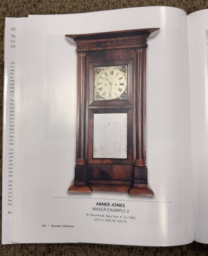 Rare Abner Jones Mahogany "Giant" Empire Shelf Clock