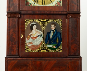 Fine & Rare Rodney Brace Mahogany Shelf Clock with Double Portrait Tablet