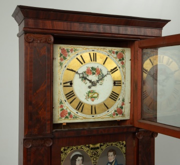 Fine & Rare Rodney Brace Mahogany Shelf Clock with Double Portrait Tablet