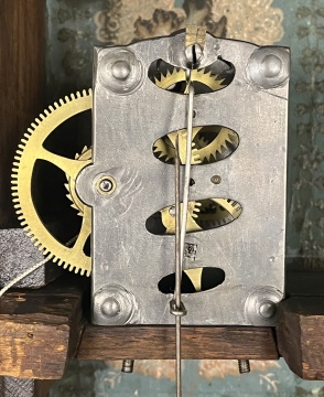 Asa Munger Mahogany Shelf Clock