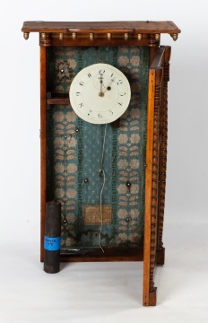 Asa Munger Mahogany Shelf Clock