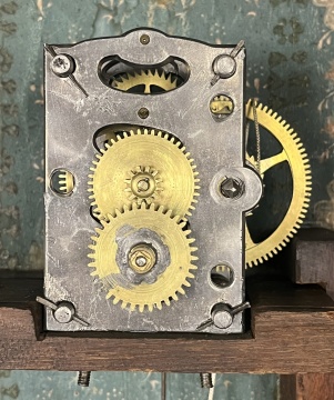 Asa Munger Mahogany Shelf Clock