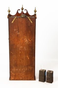 Extremely Rare NY Shelf Clock with Scroll Top Case 
