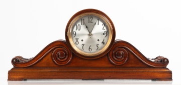 Seth Thomas 'Tambour' Mahogany Mantel Clock with Sonora Chime