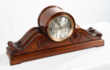 Seth Thomas 'Tambour' Mahogany Mantel Clock with Sonora Chime