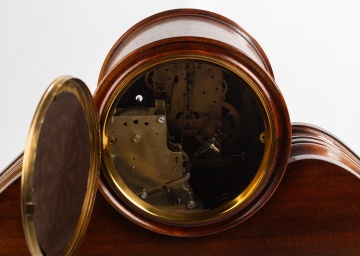 Seth Thomas 'Tambour' Mahogany Mantel Clock with Sonora Chime