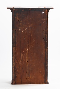 Asa Munger, Auburn, New York, Empire Mahogany Mirror Shelf Clock