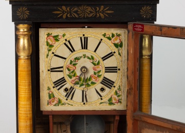 Jeromes & Darrow Miniature Miniature Empire Column & Cornice Clock 