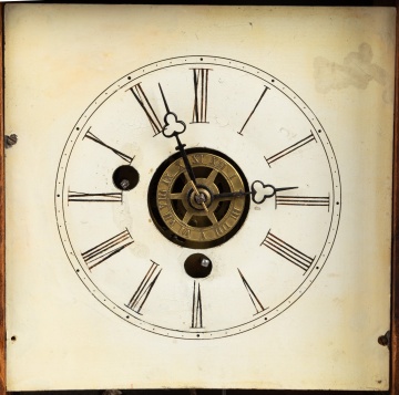 New England Clock Co. "Cigar Box" Shelf Clock with Alarm
