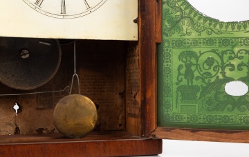 New England Clock Co. "Cigar Box" Shelf Clock with Alarm
