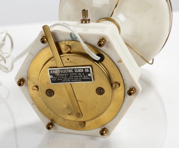 Jersey Electric Clock Co. Art Deco Porcelain Annular Clock
