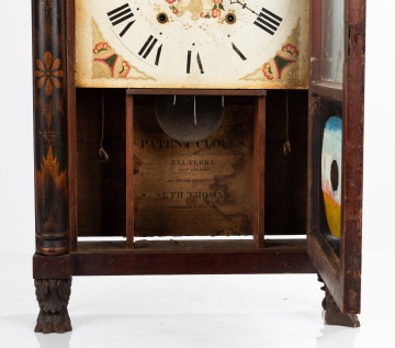 Seth Thomas Stenciled Column and Splat Shelf Clock