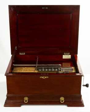 Mermod Freres Stella Mahogany Disc Music Box
